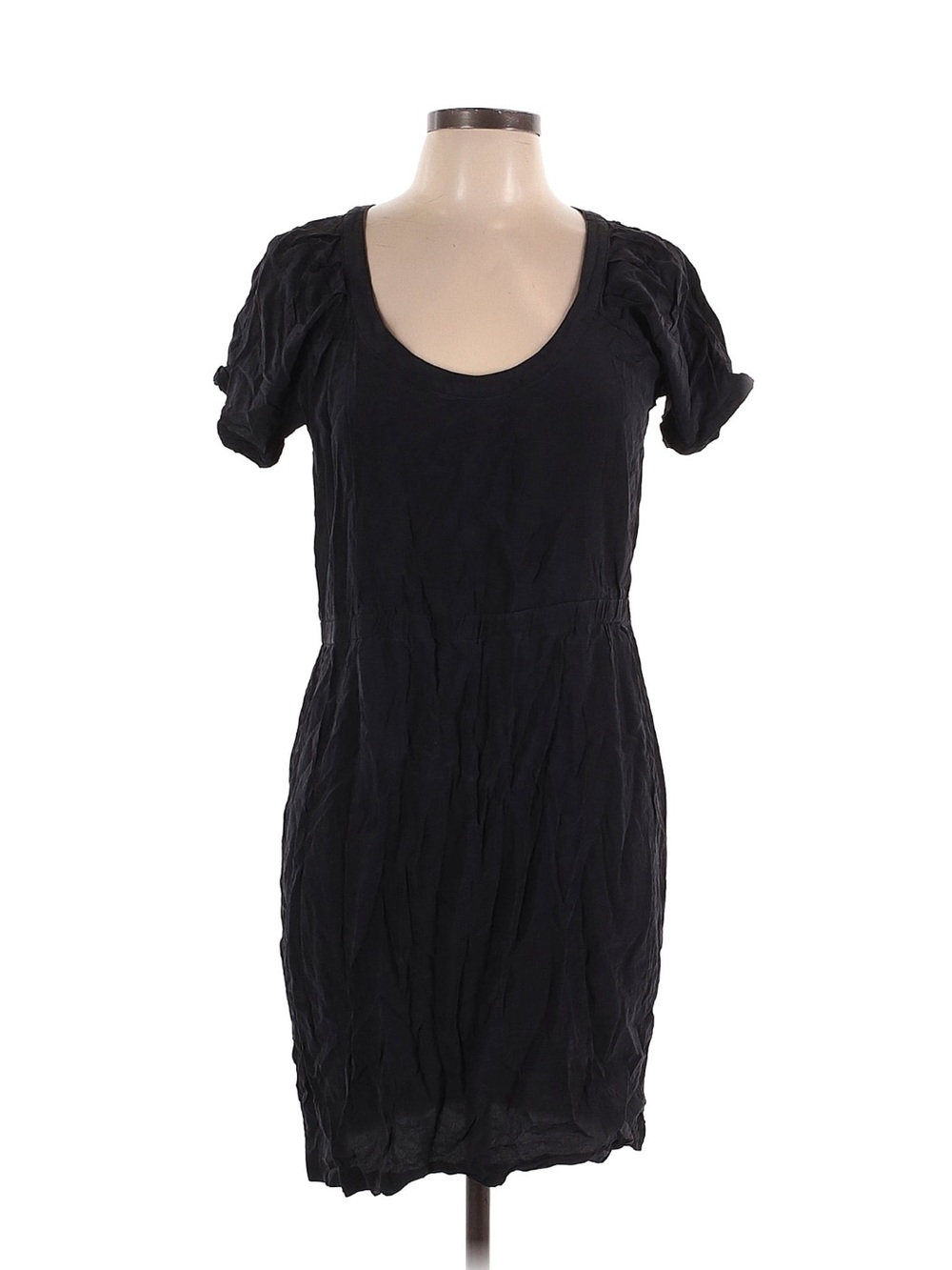 Barney’s 100% silk black midi dress size L